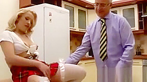 Old senior ravaging young pussy