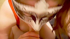 Oooh boy! Minnie Mouse MILF sucks hard cock dry and gets eaten out