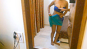 Opened Tightly Wrapped Big Boobs Of My Whore teen 18+ Priya And Recorded In Front Of Mirror Slowmo E19