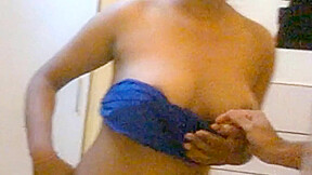 Opened Tightly Wrapped Big Boobs Of My Whore teen 18+ Priya And Recorded In Front Of Mirror Slowmo E19