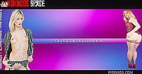 PART NВ°1: CALI CRUZ & LOUISE DU LAC HAVE FUN AND GET HOT AT KOKINOOS SPACE - PissVids