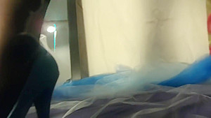 POV UPSKIRT Giantess shrinks, facesits&,pussy fucks& cums all over you