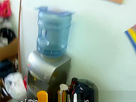 POV fucked beauty sucks cock on