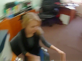 POV fucked beauty sucks cock on