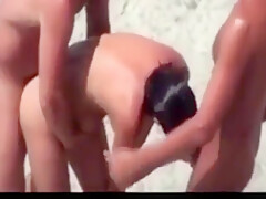 Paaerchen Mit Fremden Am Strand