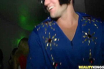 Party girls become horny with each other & men