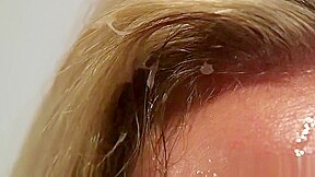 Peculiar Stunner Gets Cum Shot On Her Face Swallowing All Th