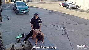 Penelope Reed fucks the cop that saves her from being mugged - ScrewTheCops