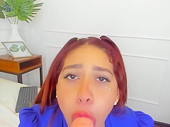 Petite College Slut Sucks Her Professors Cock
