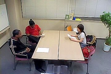 Petite Japanese slut got shagged hard on an audition