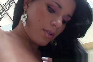 Petite shemale Fernandinha solo masturbation