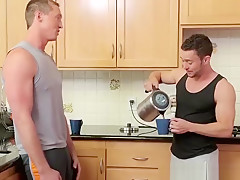 Pierce bends Colt over fucking his meaty ass from behind