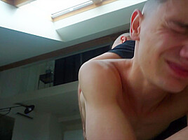 Pig boy gives Muscle pup a burning hot ass