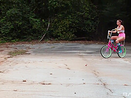 Pigtail Virgins On Bikes With Luna Kitsuen