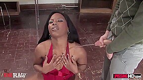 Pissing Gangbang With Full-bosomed Ebony Babe Coffee - Annie Cruz