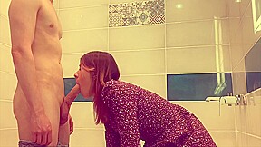 Plumber Fucks Pretty Girl In A Cute Dress At The Bath As A Payment For His Job