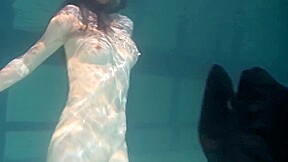 Polcharova Stipping And Enjoying Underwater Swimming