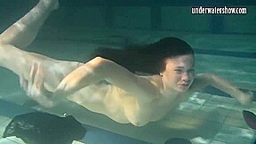 Polcharova Stipping And Enjoying Underwater Swimming