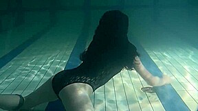 Polcharova Stipping And Enjoying Underwater Swimming