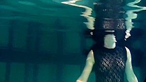 Polcharova Stipping And Enjoying Underwater Swimming
