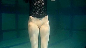 Polcharova Stipping And Enjoying Underwater Swimming