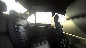 Policeman fuck sexy arse on backseat
