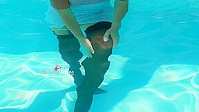 Poolside panties starring Zuzu Sweet