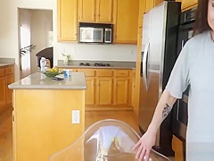 Pov stepdaughter sucks cock