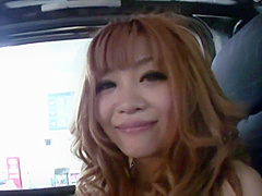 Pretty Japanese Babe Masturbates Her Pussy In A Car