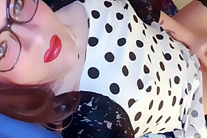 Princess Bunnie In Crossdresser Milf Masturbates