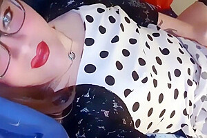 Princess Bunnie In Crossdresser Milf Masturbates