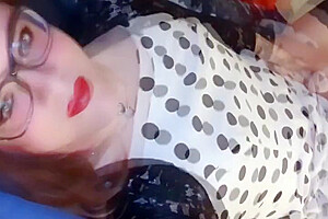 Princess Bunnie In Crossdresser Milf Masturbates