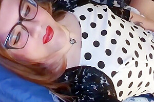 Princess Bunnie In Crossdresser Milf Masturbates