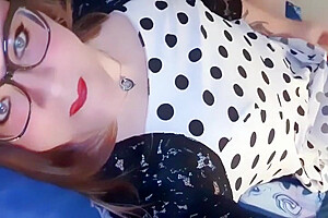 Princess Bunnie In Crossdresser Milf Masturbates