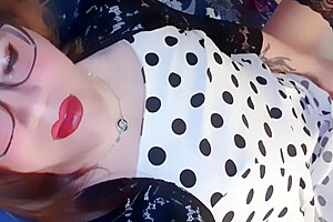 Princess Bunnie In Crossdresser Milf Masturbates