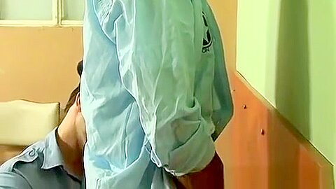 Prisoner twink Lorenzo fucks anally horny officer Bruno