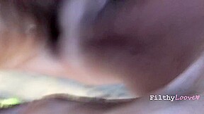 Real Couple Kiss And Have Raw Sex Outdoors In Public Park