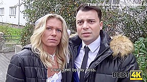 Real Man Has Sex With Busty Hottie With Big Debts