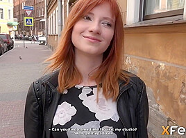 Red Haired Nymph Nailed By Devious Agent In Amazing Poses