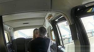 Redhead chick gets fucked by fake driver