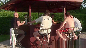 Redhead mature has her holes pounded in the park