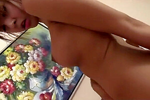 Returning From College The Young Beauty Began To Masturbate Her Penis Until She Finished And Relaxed