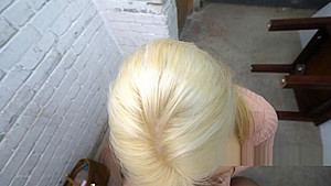 Rich blonde bangs busty blonde in public