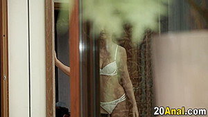 Rimmed beauty gets anally banged