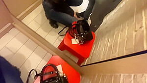 Risky Cumshot On Latex Bag In Mall 6 Min