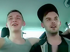 Romantic twink gay sex xxx Sexy Kai climbs in out of the rain and wind