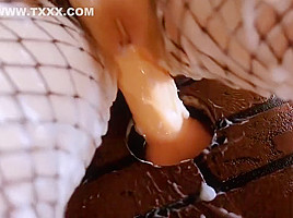Ruby Wise covered with a fake cum