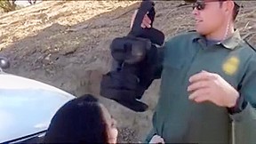 Russian Babe Banged By Border Patrol Man On The Border