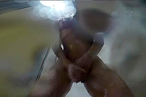 SHowertime fun   making sure I'm squeaky clean