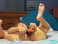 Sad And Lonely Milf Uses Double Holes To Masterbate First Time But She Couldnt Squirt Herself